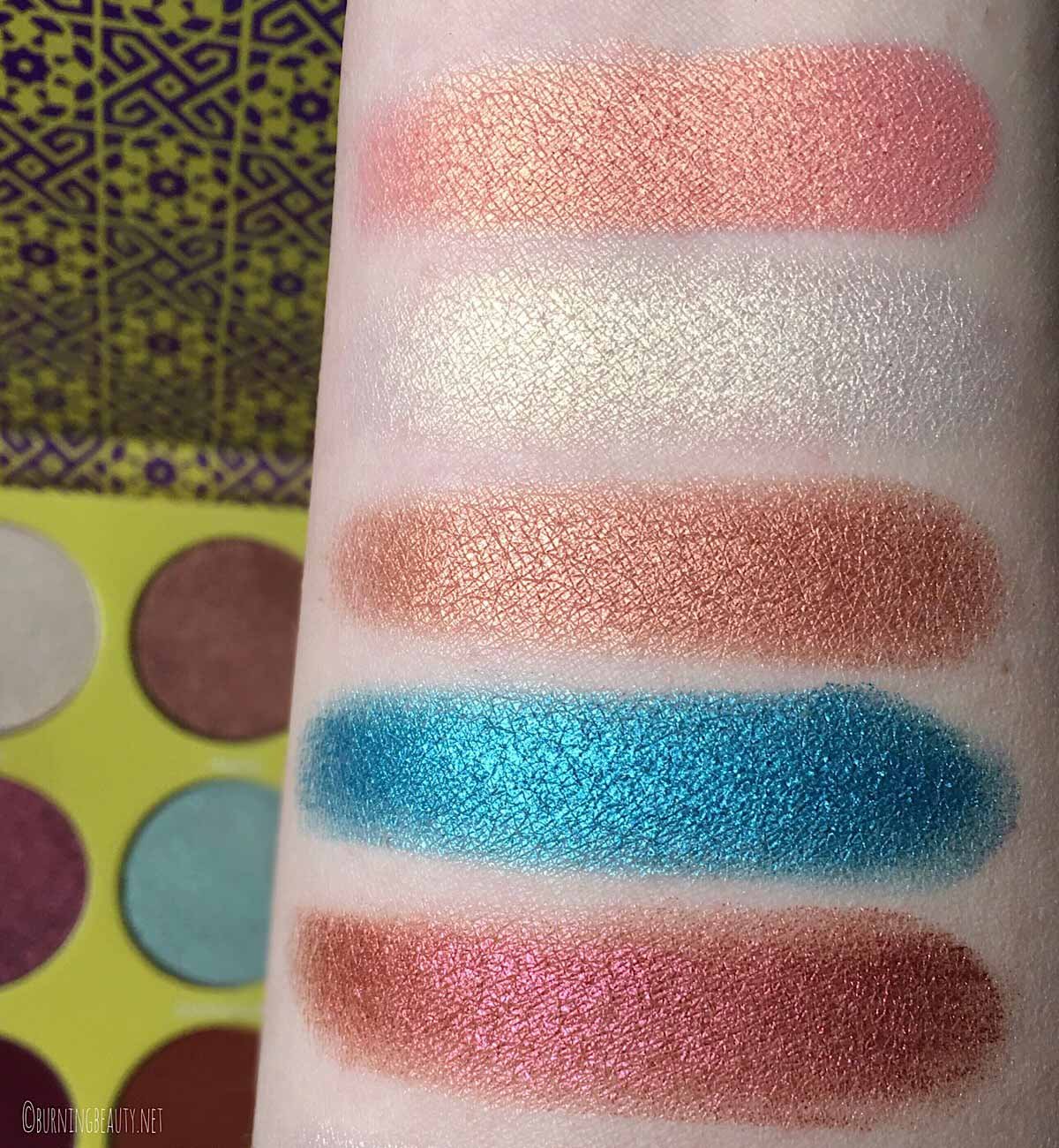 juvia's place saharan 2 palette swatches