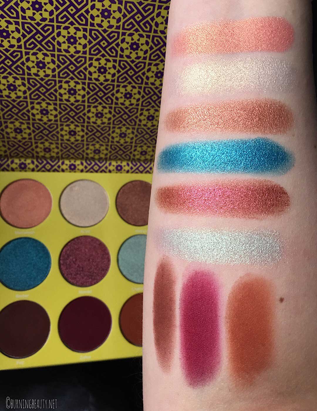 juvia's place saharan 2 palette swatches