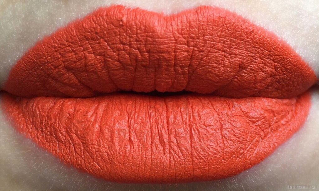fenty beauty mattemoiselle lipstick tiger tini swatch