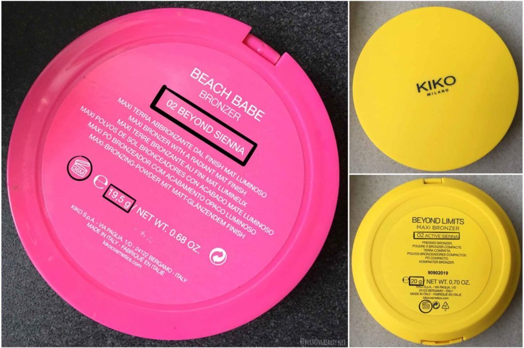 kiko beyond limits bronzer comparison