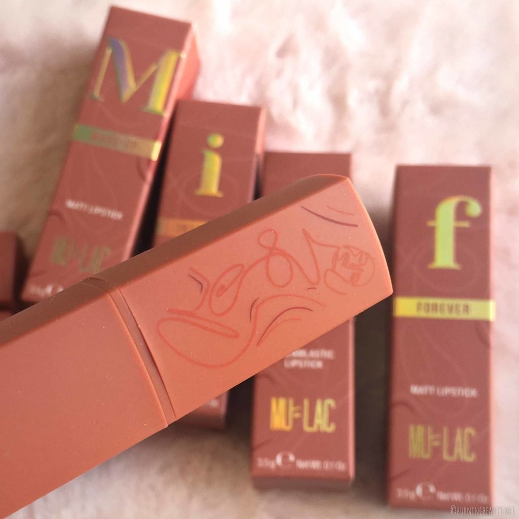 mulac cosmetics milf collection lipstick closeup