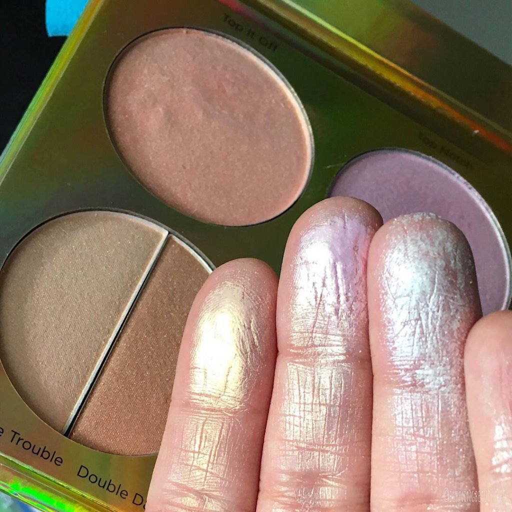 bh cosmetics duolight palette swatches