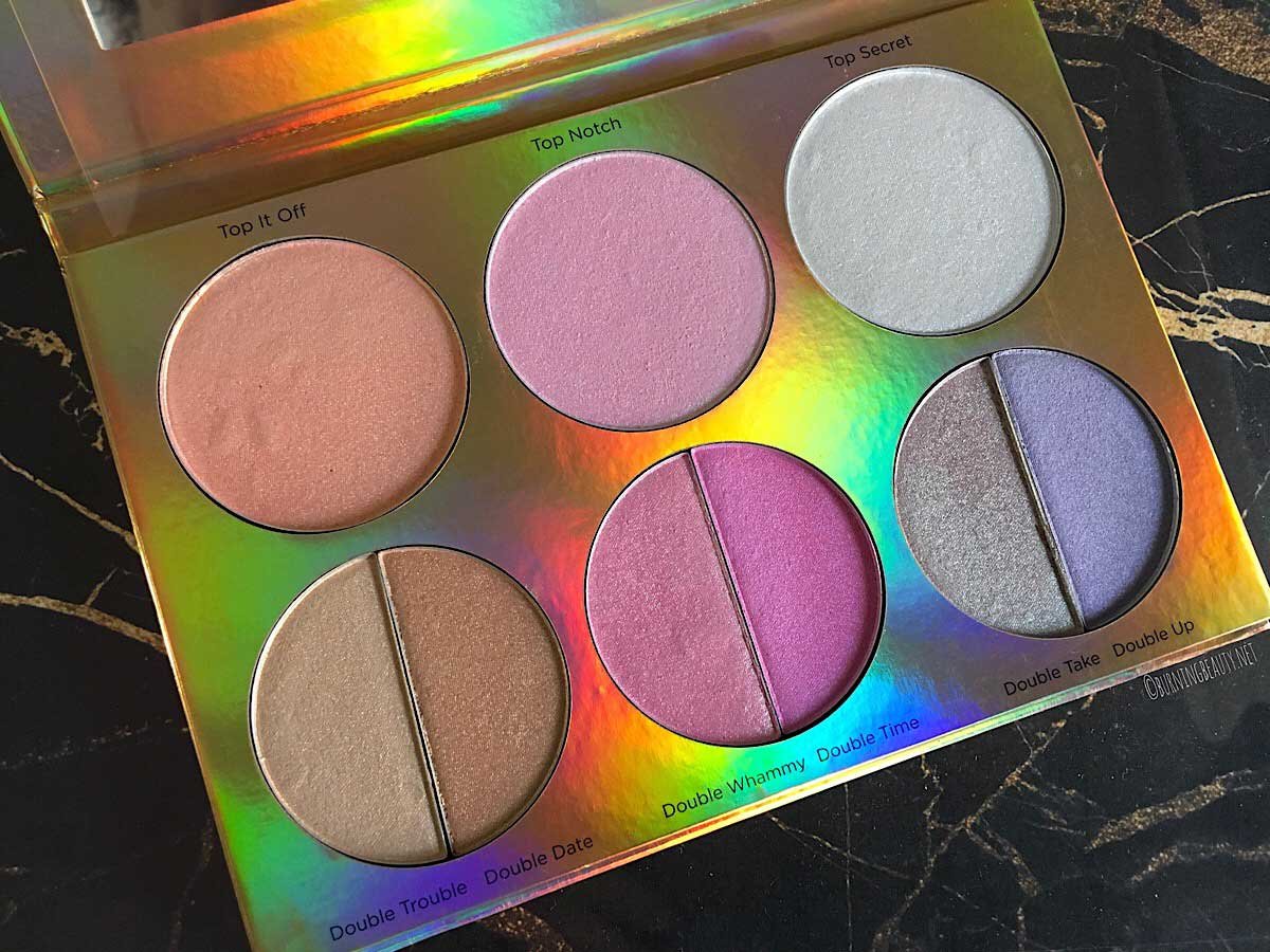 bh cosmetics duolight palette open