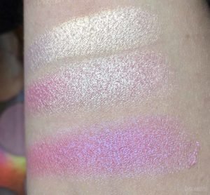 bh cosmetics duolight palette swatch 2