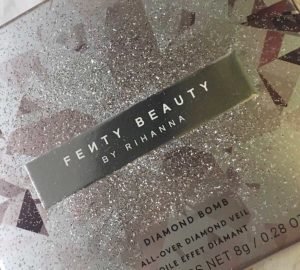 fenty beauty diamond bomb how many carats closeup
