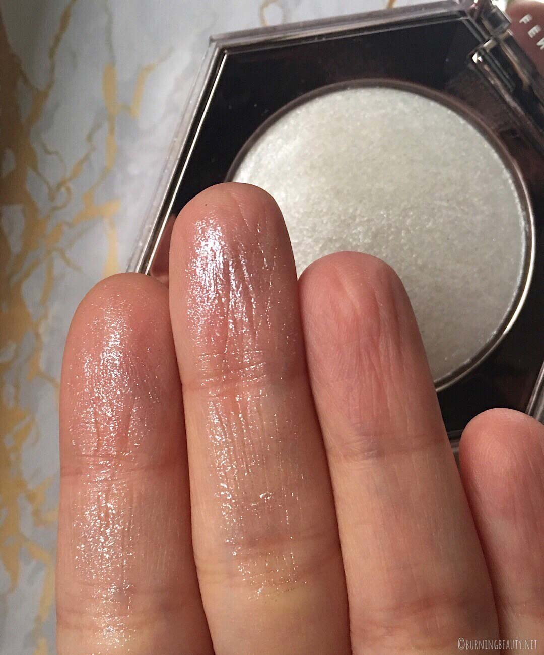 fenty beauty diamond bomb how many carats swatch