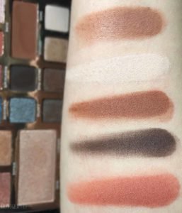 bh cosmetics desert oasis palette swatches matte