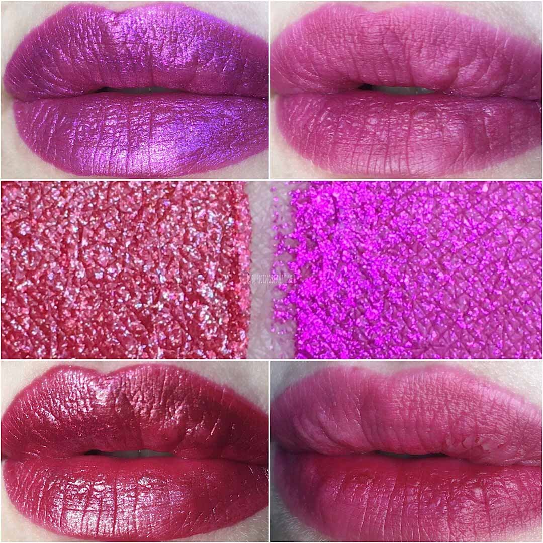 mulac cosmetics kali collection dazzle swatch