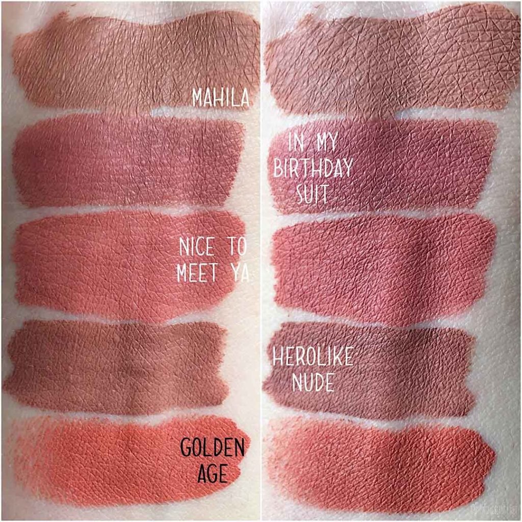 mulac cosmetics kali collection comparison