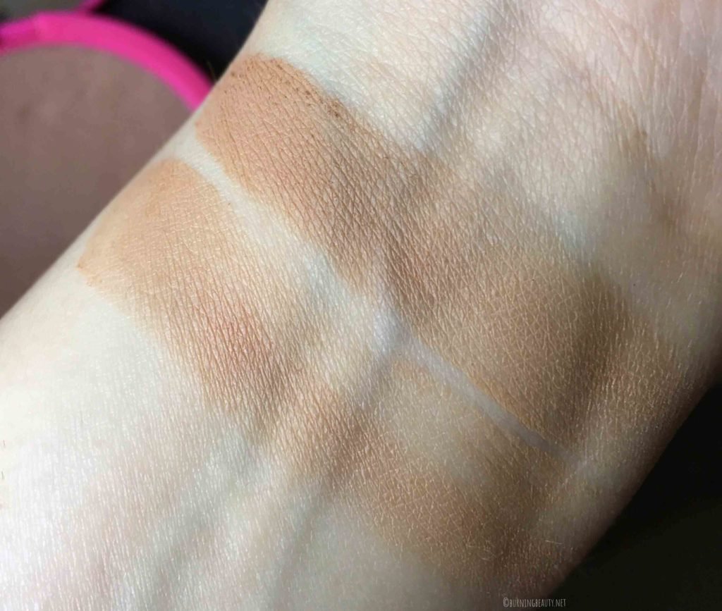 kiko beyond limits bronzer swatches comparison