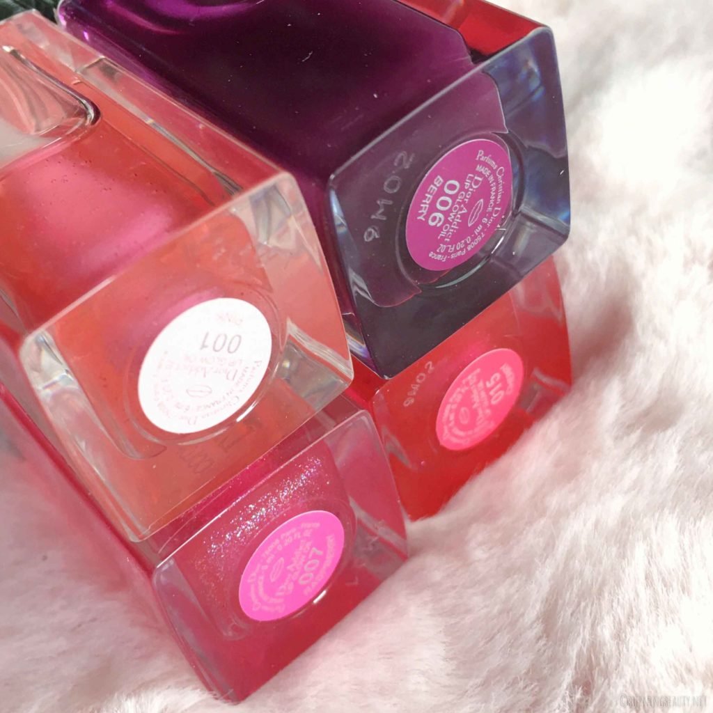 dior lip glow oil label