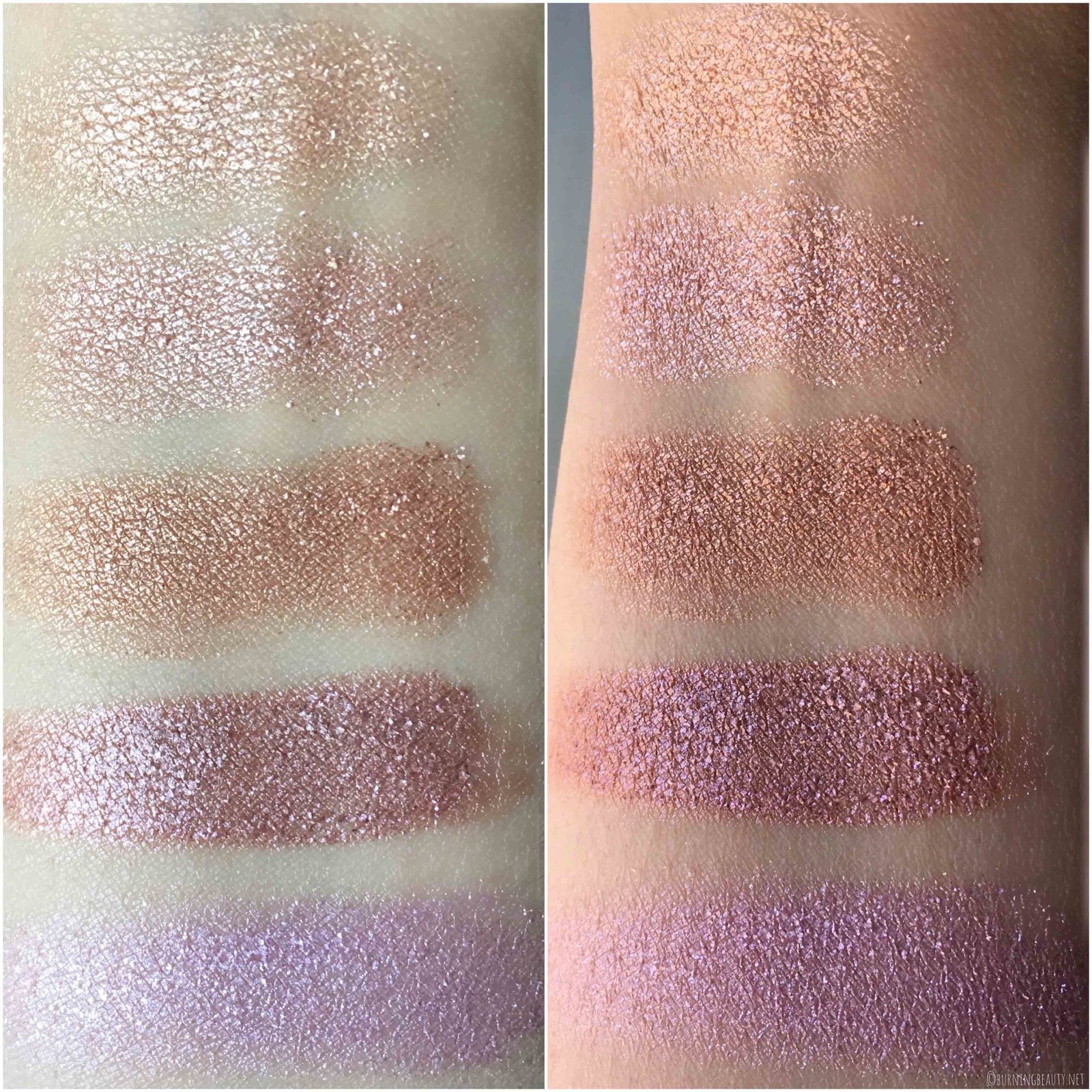 kiko unexpected paradise eyeshadow swatches