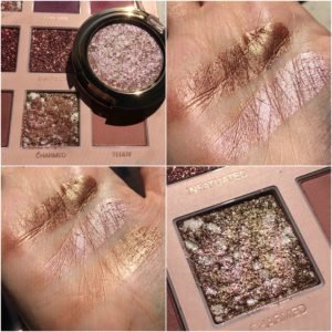 kiko unexpected paradise eyeshadow vs huda charmed