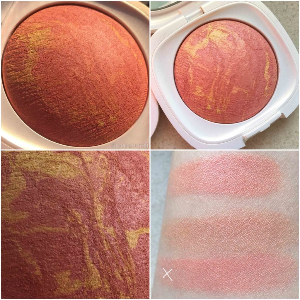 kiko lost in amalfi baked blush 03 swatches