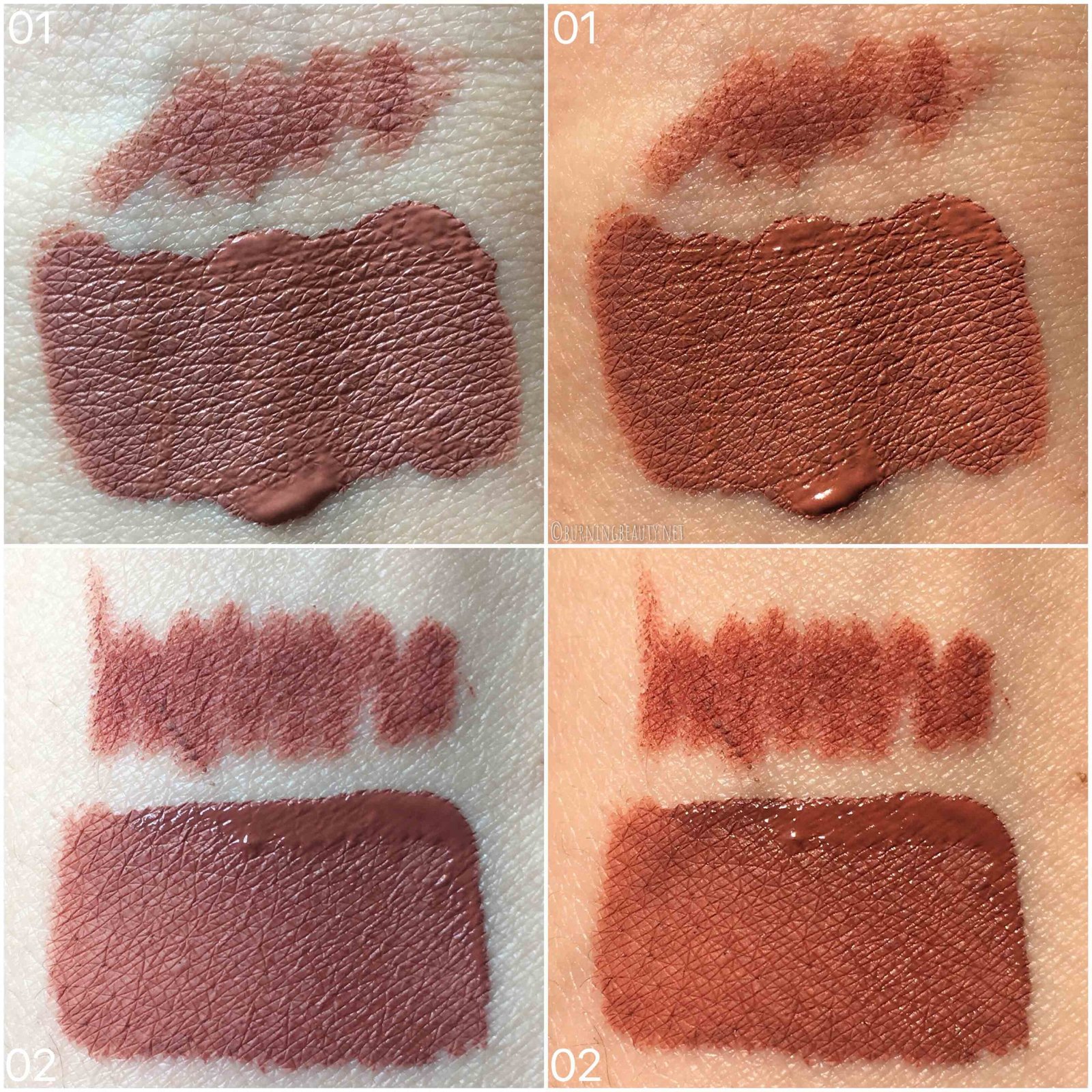 kiko lost in amalfi liquid lipstick swatches