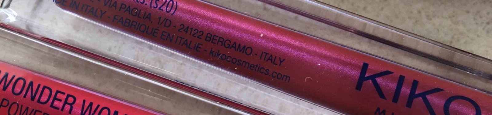 kiko wonder woman lip paint