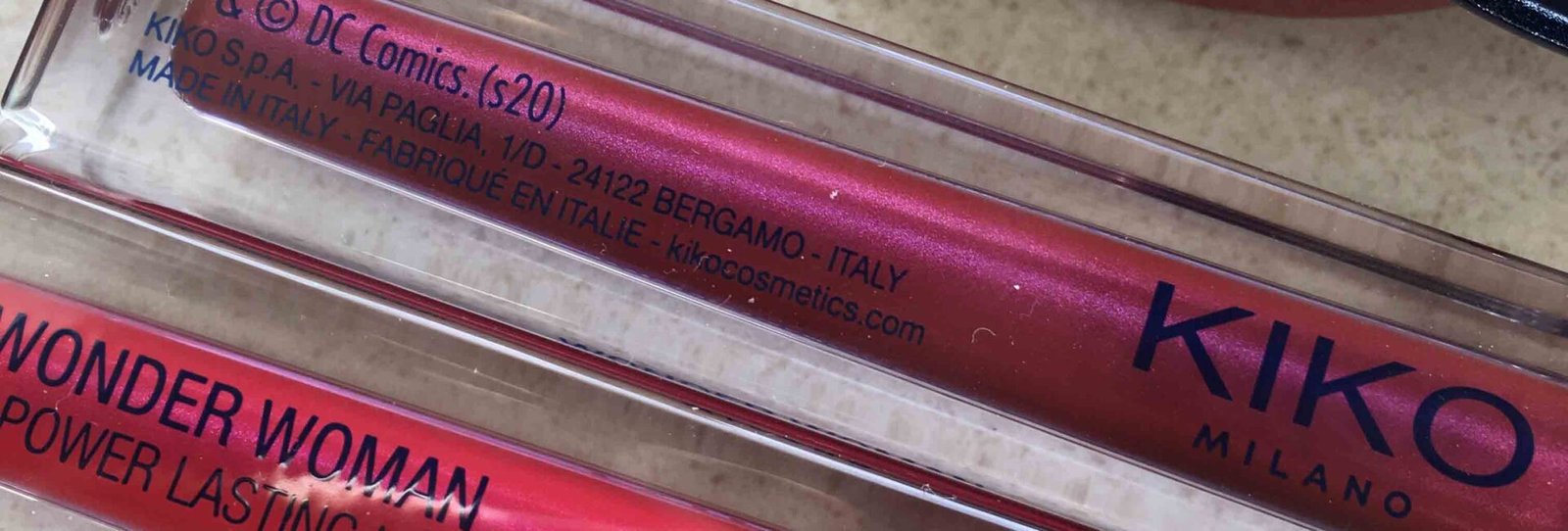 kiko wonder woman lip paint