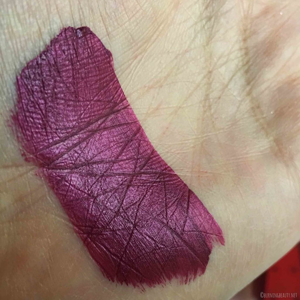 kiko wonder woman lip paint 06 swatch
