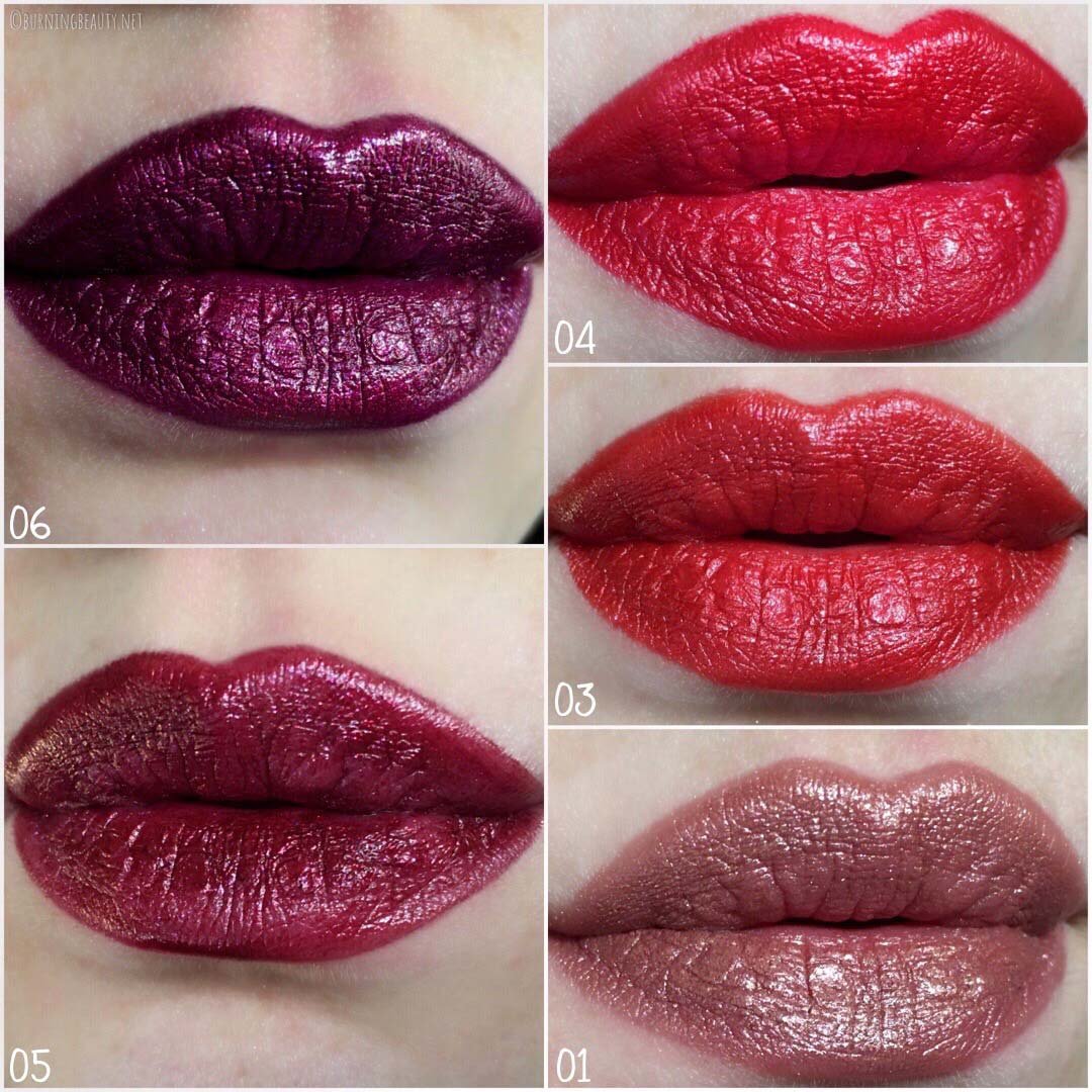 kiko holiday gems diamond lipstick swatches