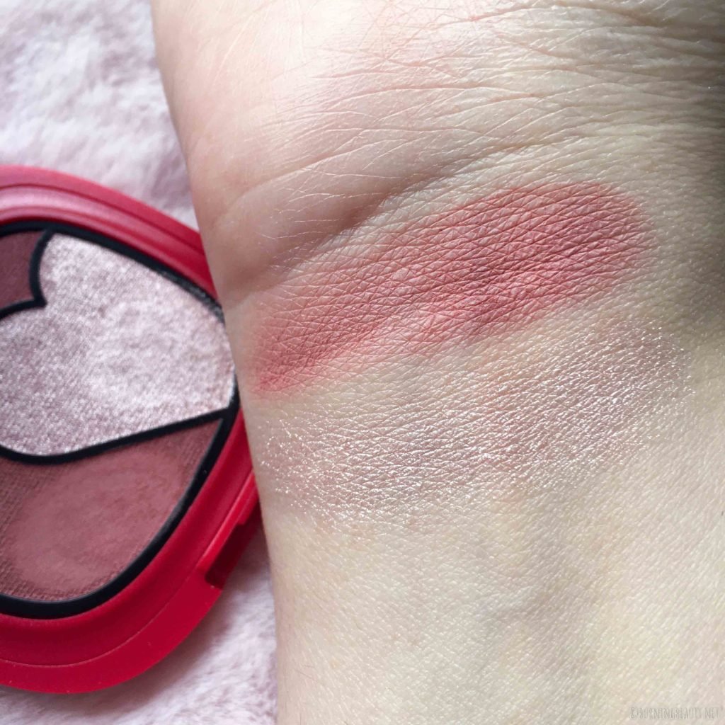 kiko milano ray of love eyeshadow palette 01 swatches