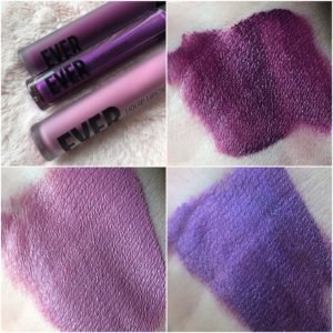 wemakeup ever liquid lipstick swatches viola